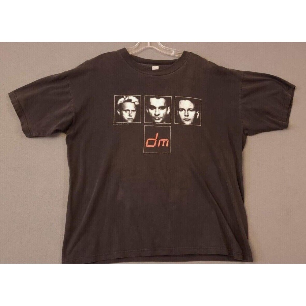Depeche‎ Mode 1998 The Singles Tour Vintage Shirt Mens XL Black 90s Concert Tee